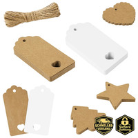 GeschenkanhäNger Kraftpapier 60 StüCk Mit 10M Jute Schnur