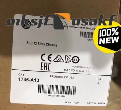 New   1746-A13 Ser B SLC 500 PLC Chassis Rack US Free tax *pz