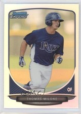 2013 Bowman Draft Draft Picks Chrome Refractor Thomas Milone #BDPP42 4v0
