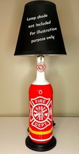Firefighter Fire Department Handcrafted Lamp