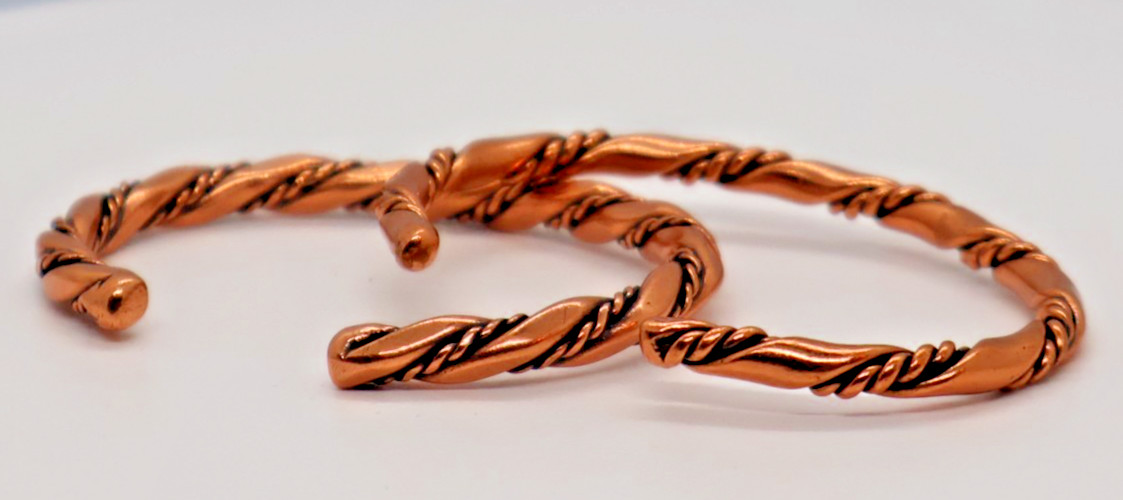 Vintage Solid Copper Bracelets - image 1