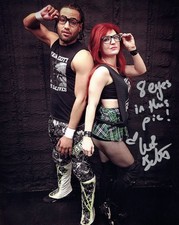 AEW NXT Leva Bates as Veda Scott Signed Autograph 8x10 8 Eyes In This Pic!