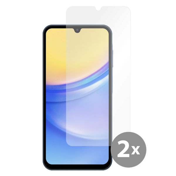 Panzerfolie Schutzglas Samsung Galaxy A15 Displayschutz - Cazy - Transparant-image