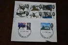 GB 1965 Pre-decimal Battle of Britain Stamps On Piece, Used ex FDC