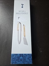 Set of 2 BBQ Utensils Tottenham Hotspurs Stainless Steel New