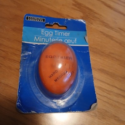 NEW IN PACKAGE THREE LEVEL EGG TIMER by COOKING CONCEPTS hard/medium/soft RARE