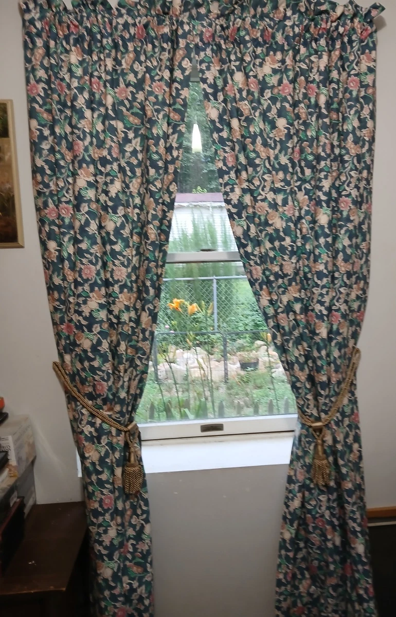 Ralph Lauren Blue Floral Window Curtains & Drapes for sale | eBay
