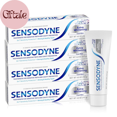 Extra Whitening Sensitive Teeth and Cavity Prevention Whitening Toothpaste, Amaz
