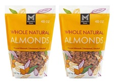 2 pack - Member's Mark Whole Natural Almonds, 48 oz. FREE shipping