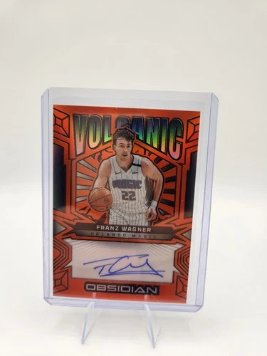 Franz Wagner 2024-25 Obsidian Volcanic Auto 40/99 Orlando Magic