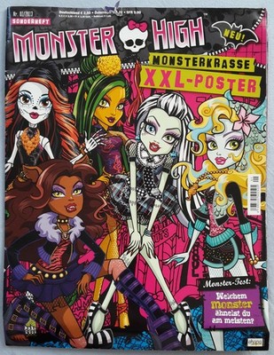 1x Monster High Magazin Sonderheft Nr. 01/2013 Monsterkrasse XXL-Poster ''B-Ware''