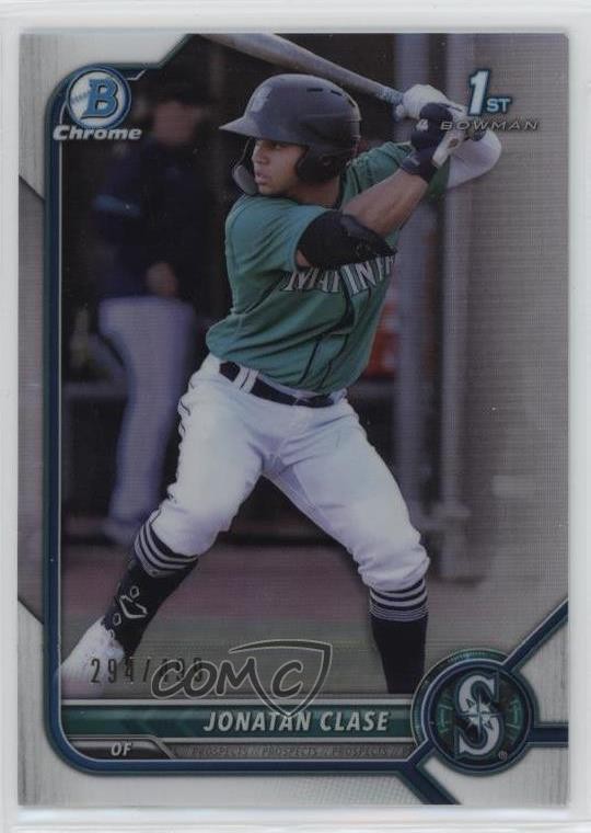 2022 Bowman Chrome Prospects Refractor 294/499 Jonatan Clase #BCP-118 1d49