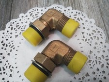 NEW Parker Thread BRASS Elbow  Male ( PICTURED SIZE UNKNOWN) 2PK BUNDLE