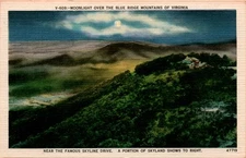 Blue Ridge Mountains, Virginia, Skyline Drive, Skyland, Luray, Postcard
