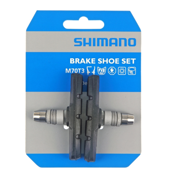 Shimano BremsbeläGe Alivio V-Brake M70T3 Bremsschuh BremsbeläGe Bremsgummi-image