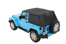 Bestop Black Trektop Slantback Soft Top Fits 07-18 Jeep Wrangler Jk 2 Door Bestop Black Trektop Slantback Soft Top Fits 07-18 Jeep Wrangler Jk 2 Door