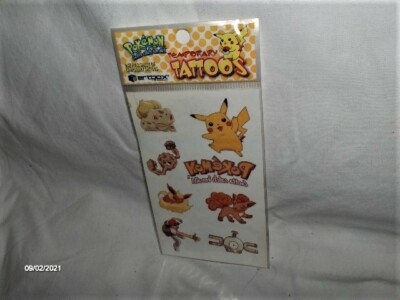 Pokemon TATTOOS SET Artbox Manga Anime Neu,Lizenzware-Rarität