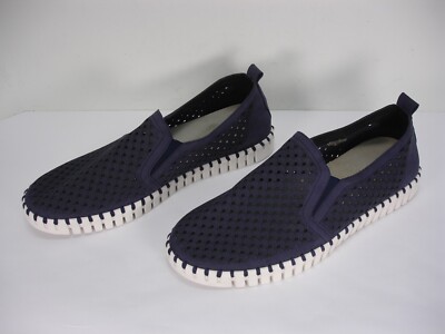 ILSE JACOBSEN TULIP 140 NAVY FLATS LOAFERS SHOES MEN display picture 1