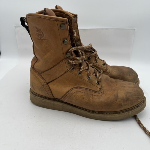 Georgia Boot 8" Mens 12W Barracuda Gold Wedge Soft Toe Boot Oil Resistant G8152 - Bild 6 von 24
