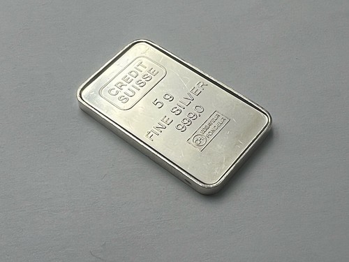 Rarissimo Vintage Credit Suisse Zugs Alteste Grossbank 1937-1987 SKA 5g Argento - Foto 2 di 5