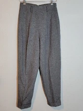 Episode on Excursion Dress Pants Womens Size 8 Taper Selvedge Pleated Front Gray