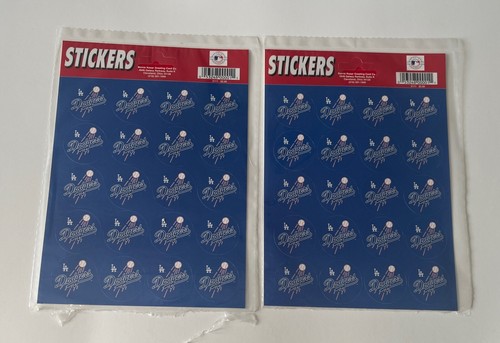 New MLB LA Dodgers Sticker Sheet (2) -40 Bernie Kosar Greeting Card Co. - Picture 2 of 5