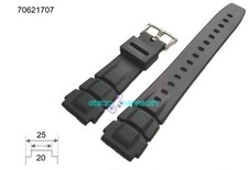 Cinturino in pvc gomma casio compatibile ansa 20mm alt-6000 alt-6000j alt-6100