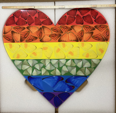 DAMIEN HIRST, LARGE, H7-3  Butterfly HEART , HENI Edition, Signed, 488/1698, NEU
