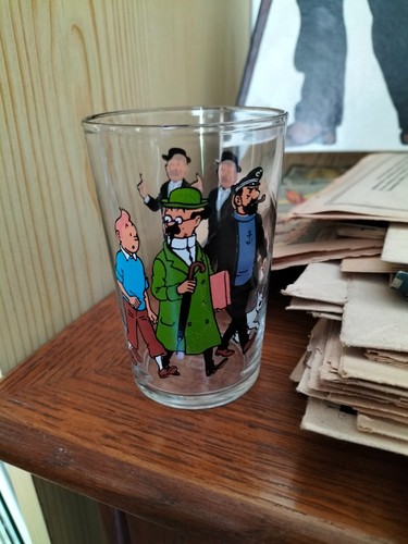 VERRE 1983 TINTIN HADDOCK TOURNESOL DUPONT (AL197)