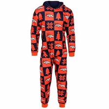 KLEW NFL Men's Denver Broncos Ugly Holiday Suit