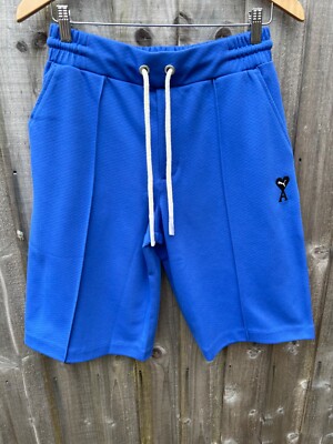 Puma x AMI Alexandre Mattiussi Shorts Herren blau Logo Freizeit Kordelzug Designer
