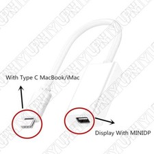 1Pcs Type-C to Mini DisplayPort Cable Adapter For Macbook Air Pro