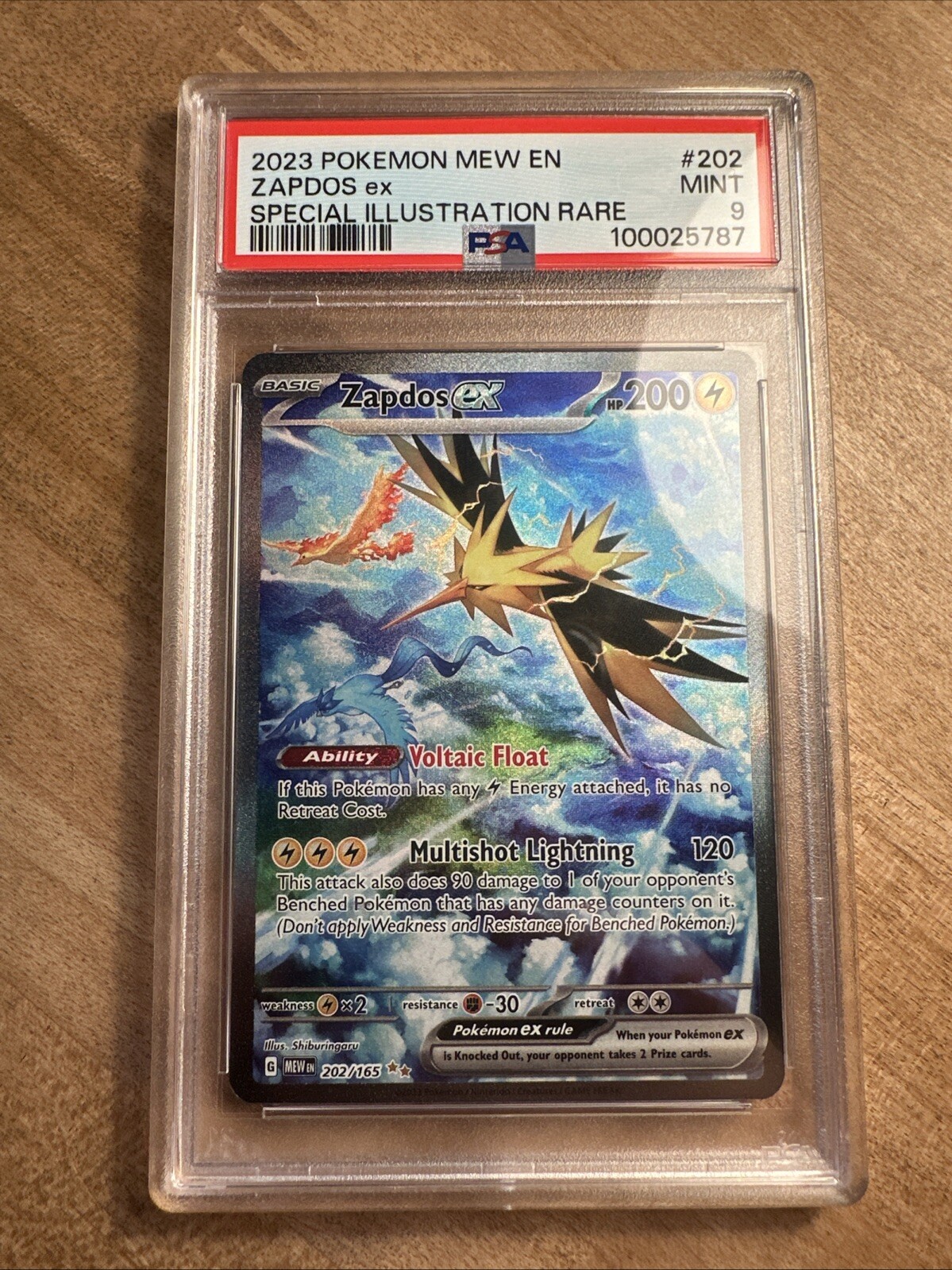 Zapdos ex 202/165 Sv: Scarlet & Violet 151 Holo
