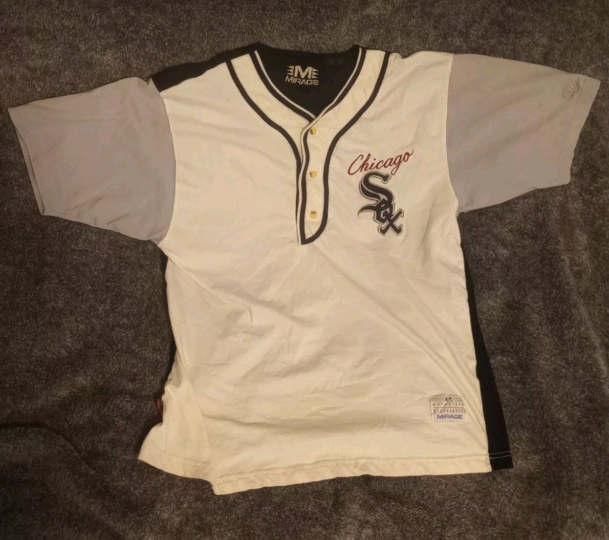 Vintage 1990s 90s Mirage Chicago White Sox Tshirt Jersey Sz Large