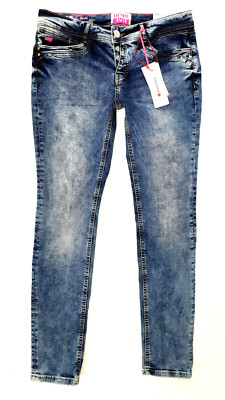 Street One CRISSI Damen Jeans Casual Fit W28-33 L30 Slim Leg blau 69,99   NEU
