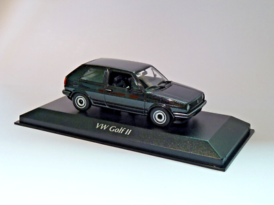 VW Volkswagen Golf II Black 1985 1/43 Minichamps / Maxichamps