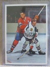 Ken Wharram 1963-64 TORONTO STAR Blackhawks (HOCKEY STARS IN ACTION) PHOTO 