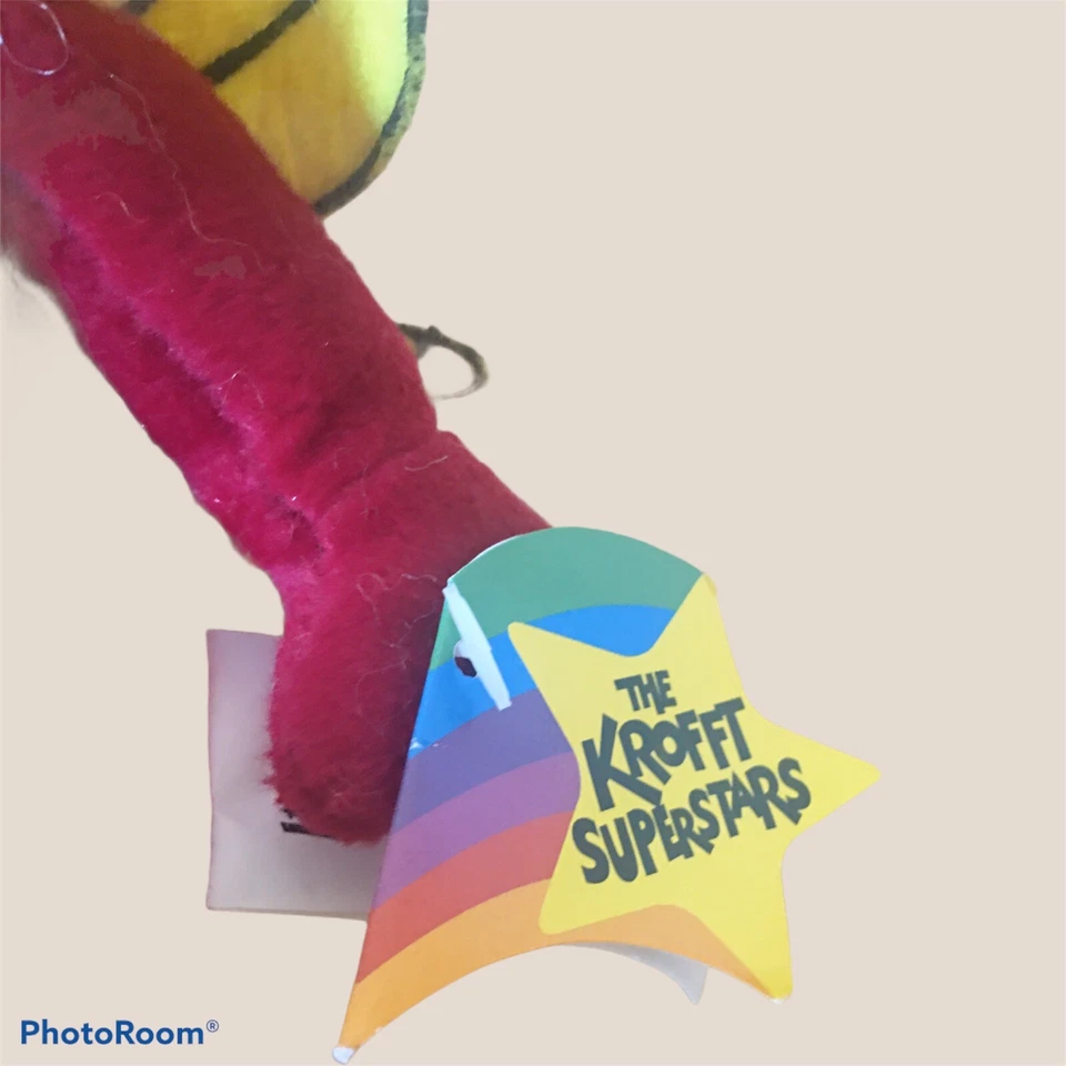 SID KROFFT Superstars SPARKY Gorro Peluche Juguete Bagaloos Show 1999 Nuevo con Etiquetas Foto 3 de 4