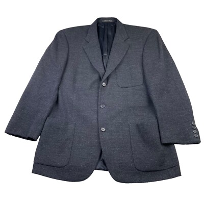 Corneliani Men's Tweed Unlined 3-Button Blazer Navy • Italy • 38R