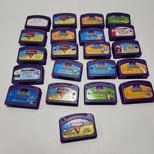 Lot Of 21 - LeapFrog Purple Learning Game Cartridges Plus Phonics See Pictures