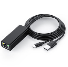 Micro to RJ45 100m network card is suitable for Fire TV Stick plug and play