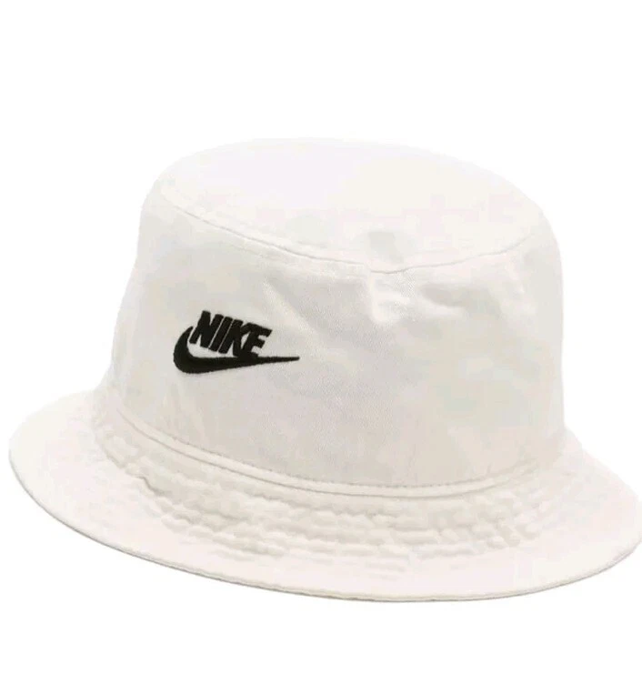 Nike Sportswear Club Logo APEX FUTURA BUCKET HAT UNISEX OFF White - Size Large