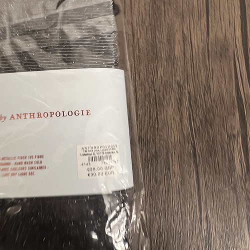 Anthropologie Black Lurex Tights New In The Packaging Size Large - 第 7/7 張圖片
