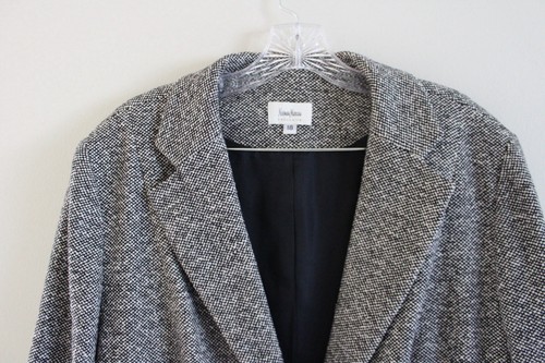VTG Neiman Marcus Exclusive 2 Piece Grey Skirt & Jacket Suit Set Size 18 - Picture 13 of 20