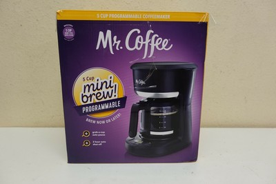 Mr. Coffee - 5-Cup Coffeemaker - Black 