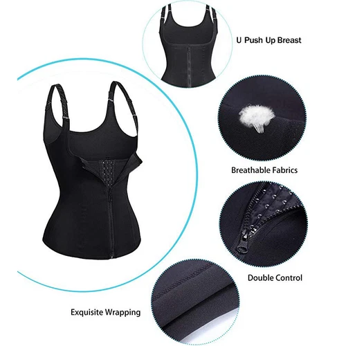 Fajas Reductoras Colombianas Modelador de Cuerpo Entrenador de Cintura Control de Abdomen Prendas para el torso Corsé - Imagen 10 de 28