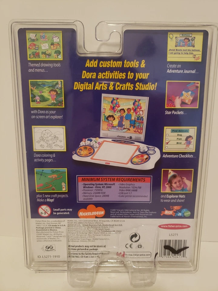Fisher Price Digital Arts & Crafts Studio Dora The Explorer CD-ROM - Image 2 of 2