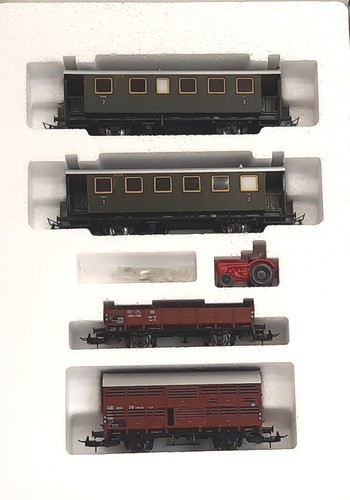 Trix 23944 4er Set Wagen der DB mit Ladegut. Spur H0. Modellbahn | Zustand: Neu