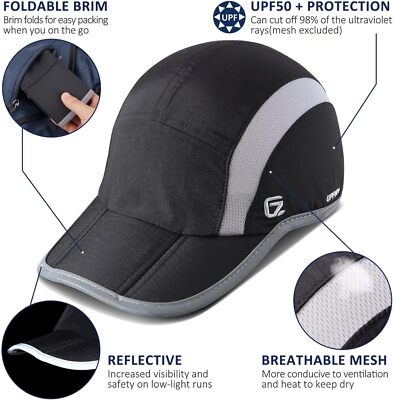 GADIEMKENSD Reflective Folding Outdoor Hat Unstructured 6 7/8-7 1