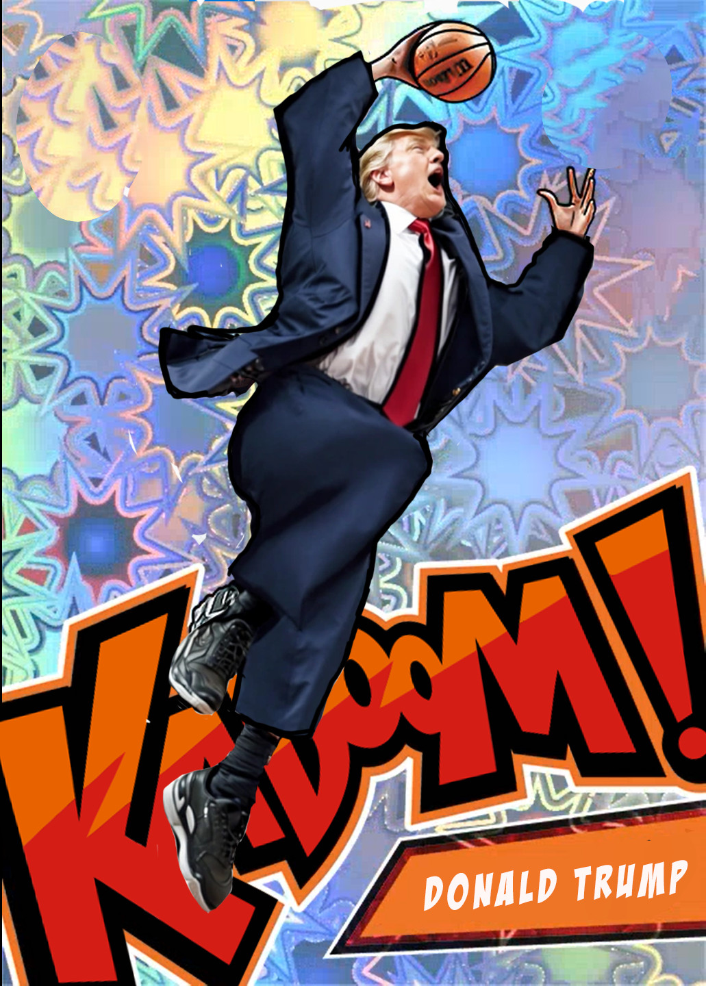 DONALD TRUMP Kaboom BASE CARD Custom Parody Trading Card 2023 Eco